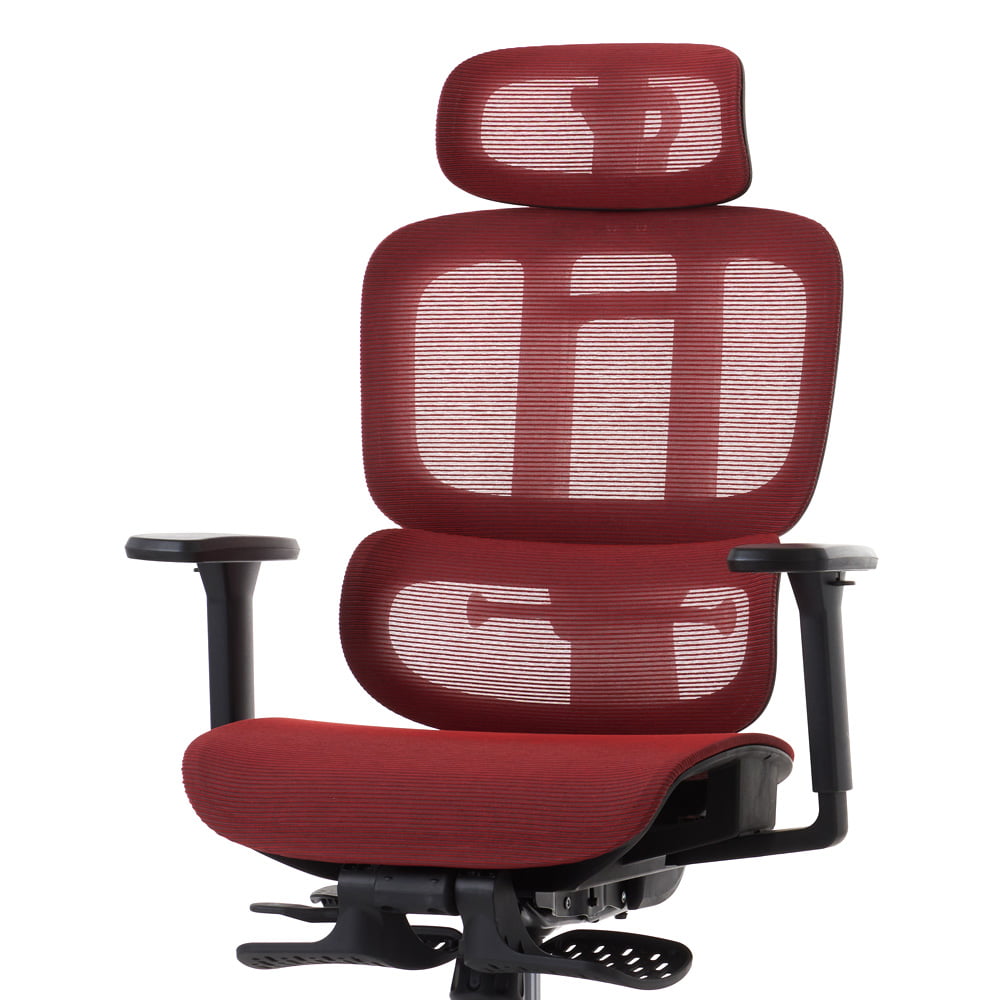 ワークチェア ROOM WORKS M5 多機能フルメッシュ レッド