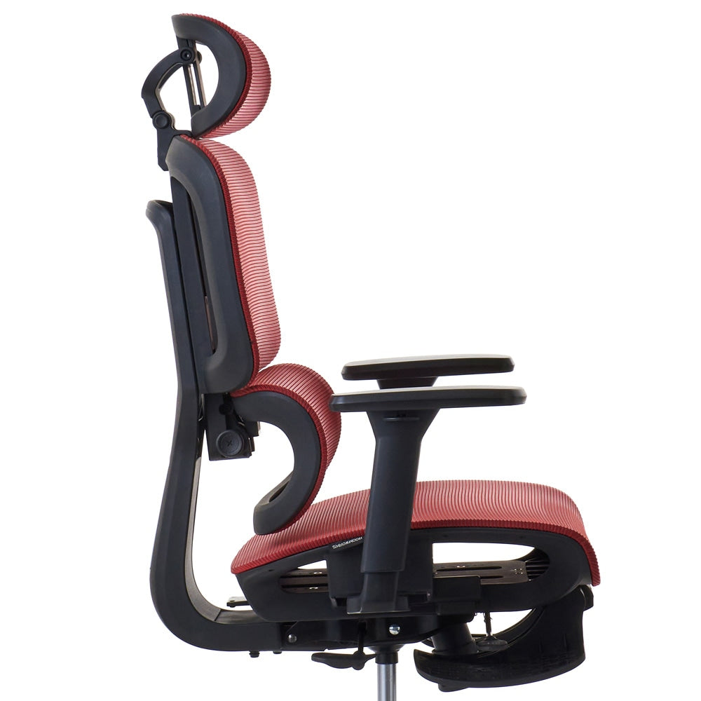 ワークチェア ROOM WORKS M5 多機能フルメッシュ レッド – MiraiSell