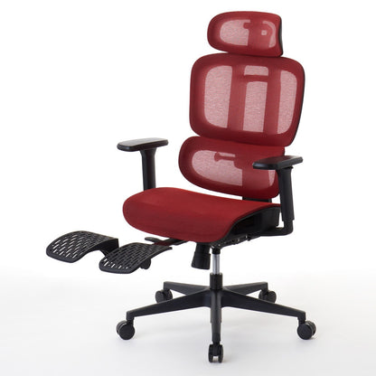 ワークチェア ROOM WORKS M5 多機能フルメッシュ レッド