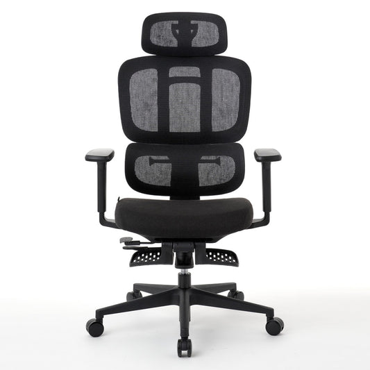 ワークチェア ROOM WORKS M6 多機能ファブリックメッシュ ブラック