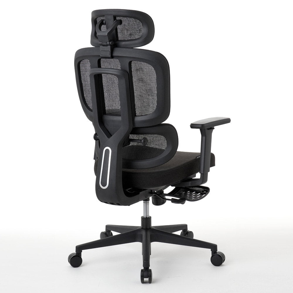 ワークチェア ROOM WORKS M6 多機能ファブリックメッシュ ブラック