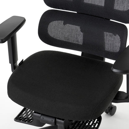 ワークチェア ROOM WORKS M6 多機能ファブリックメッシュ ブラック