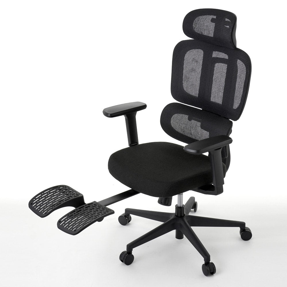 ワークチェア ROOM WORKS M6 多機能ファブリックメッシュ ブラック