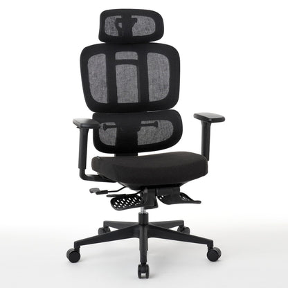 ワークチェア ROOM WORKS M6 多機能ファブリックメッシュ ブラック