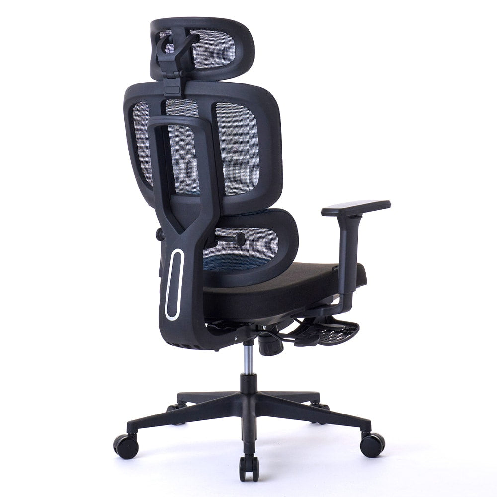 ワークチェア ROOM WORKS M6 多機能ファブリックメッシュ ブルー