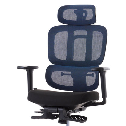 ワークチェア ROOM WORKS M6 多機能ファブリックメッシュ ブルー