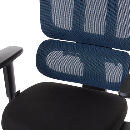 ワークチェア ROOM WORKS M6 多機能ファブリックメッシュ ブルー