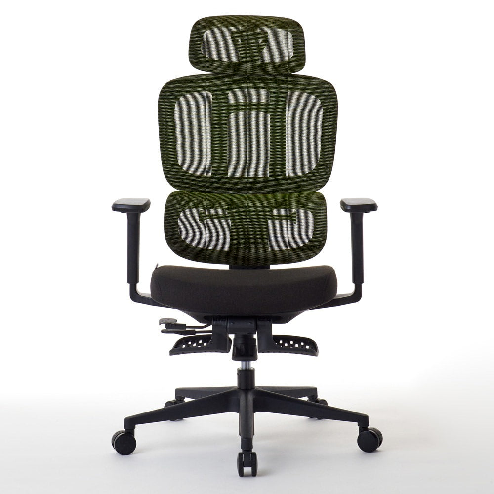 ワークチェア ROOM WORKS M6 多機能ファブリックメッシュ グリーン