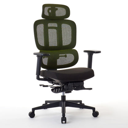 ワークチェア ROOM WORKS M6 多機能ファブリックメッシュ グリーン