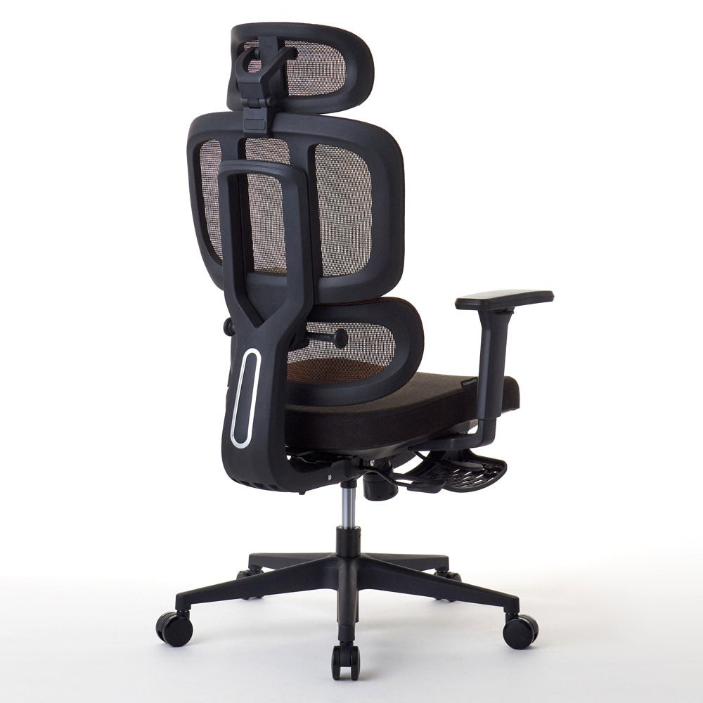 ワークチェア ROOM WORKS M6 多機能ファブリックメッシュ ブラウン