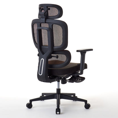 ワークチェア ROOM WORKS M6 多機能ファブリックメッシュ ブラウン