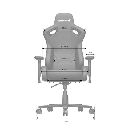 ゲーミングチェア Andaseat Kaiser Frontier XL ブラック 椅子 アンダシート カイザーフロンティア XL