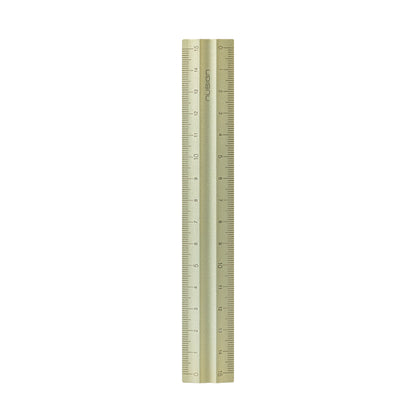 アルミ製定規 グリーン 15cm