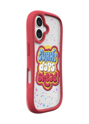 iPhone 16ケース POP LOVIE サニーレッド