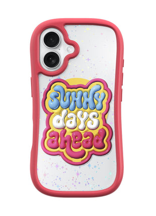 iPhone 16ケース POP LOVIE サニーレッド