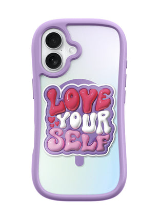 iPhone 16ケース POP LOVIE ラブリーパープル