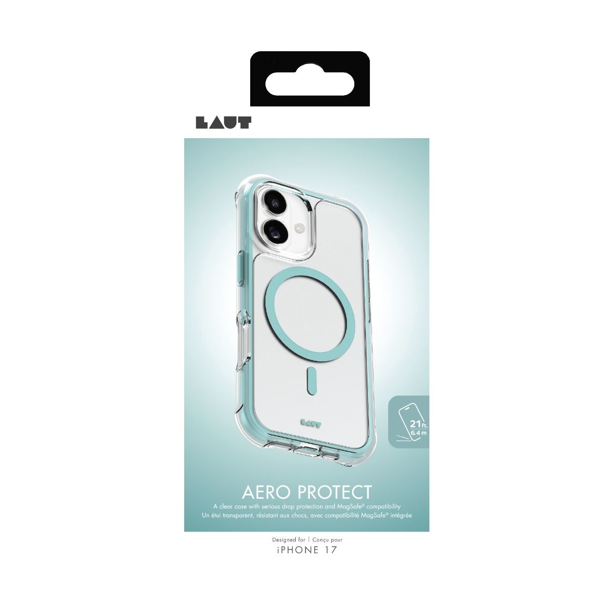 iPhone 17ケース AERO PROTECT アクアミント