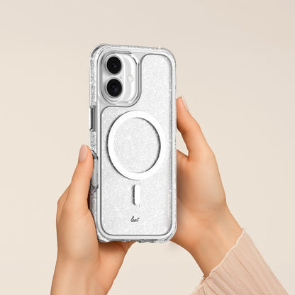 iPhone 17ケース AERO SPARKLE クリスタルシルバー