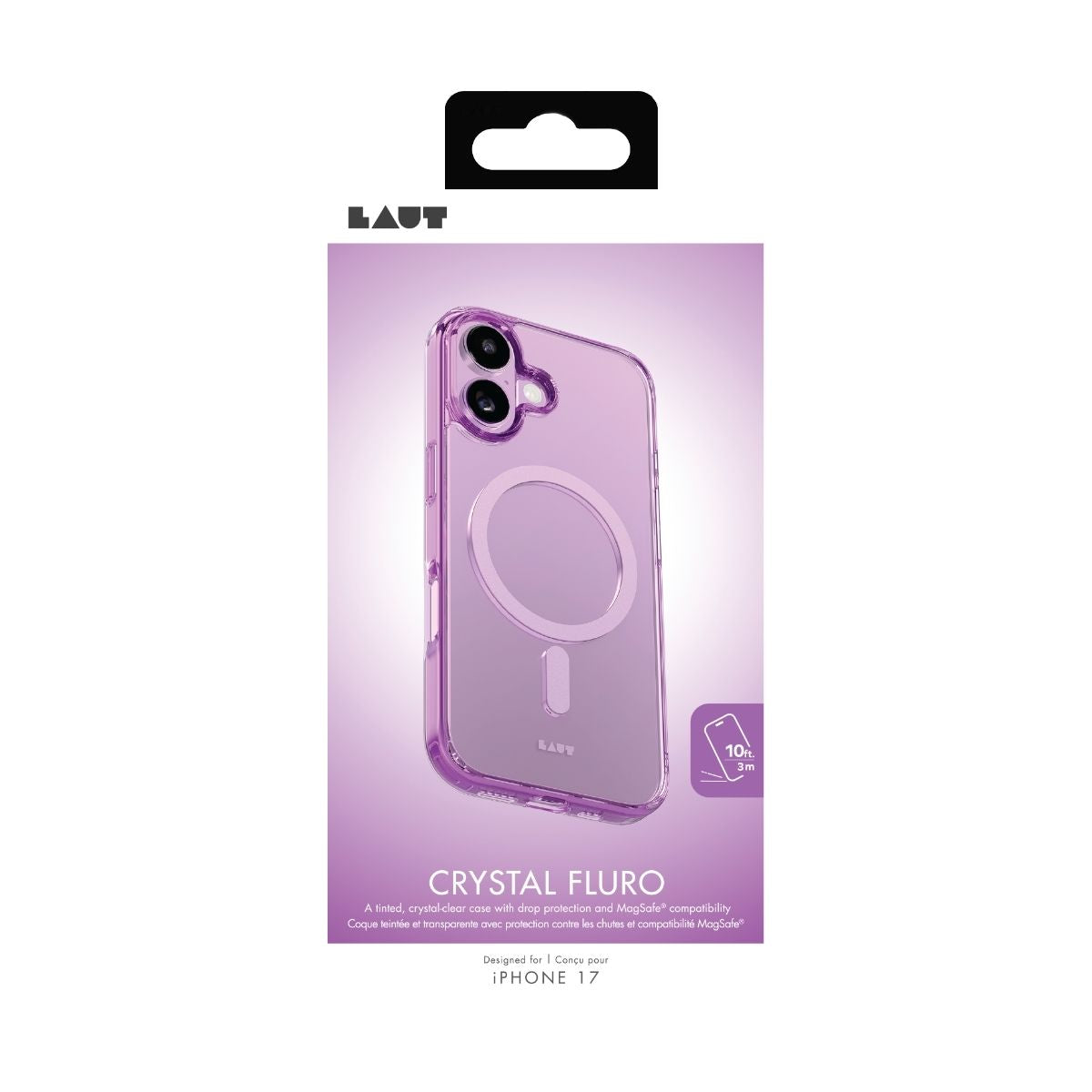 iPhone 17ケース CRYSTAL FLURO ライトピンク