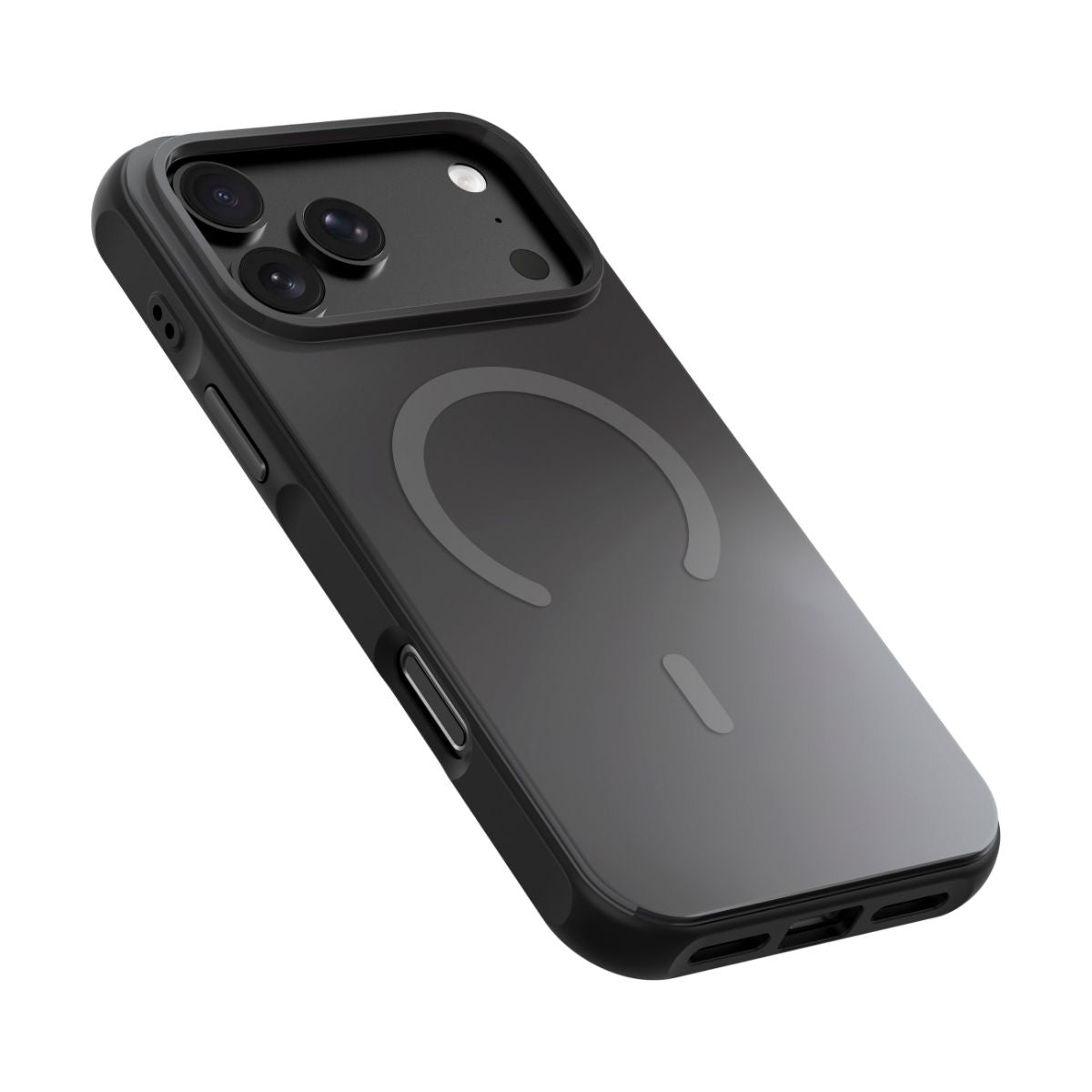 iPhone 18 Pro Max/17 Pro Maxケース HUEX WAVE ミッドナイトシルバー