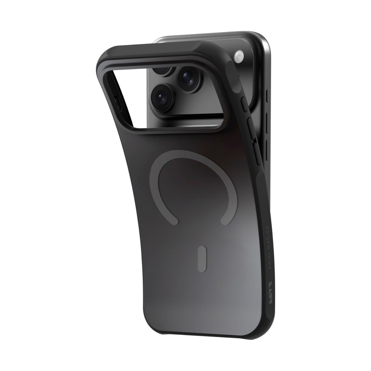 iPhone 18 Pro Max/17 Pro Maxケース HUEX WAVE ミッドナイトシルバー