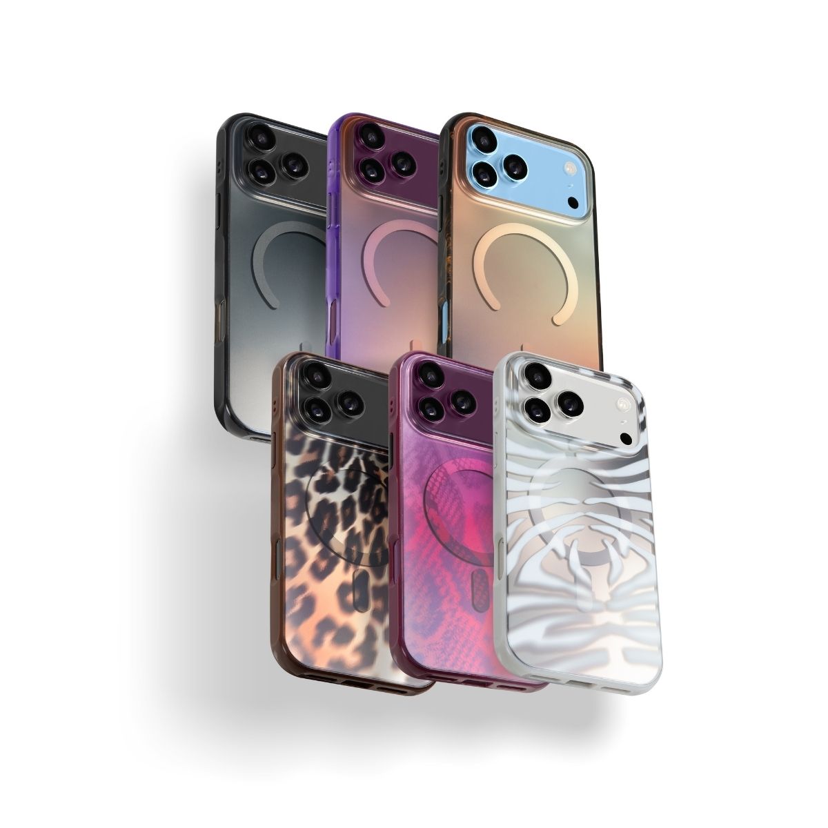 iPhone 18 Pro Max/17 Pro Maxケース HUEX WAVE ミッドナイトシルバー