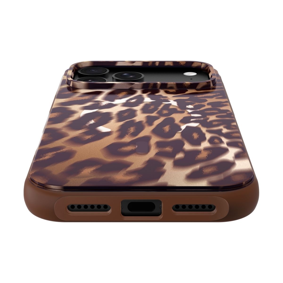 iPhone 18 Pro Max/17 Pro Maxケース HUEX WAVE モカレオパード