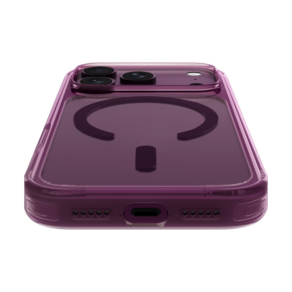 iPhone 18 Pro Max/17 Pro Maxケース CRYSTAL FLURO プラムクリスタル