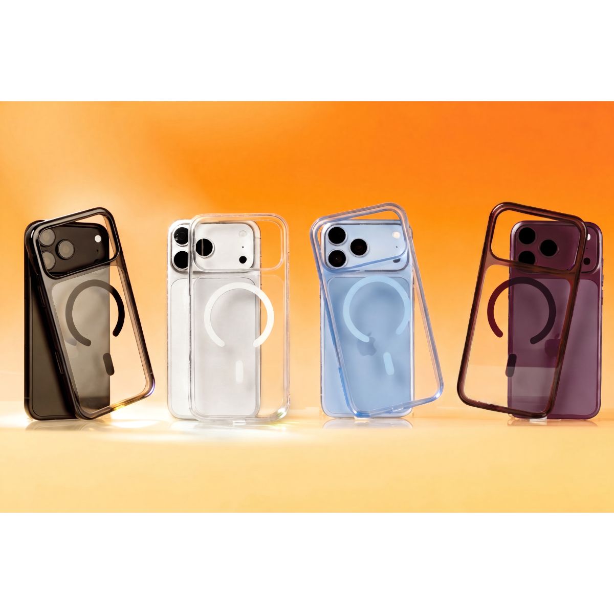 iPhone 18 Pro Max/17 Pro Maxケース CRYSTAL FLURO プラムクリスタル