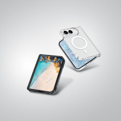 iPhone Duoケース CRYSTAL FLURO ブラッククリスタル