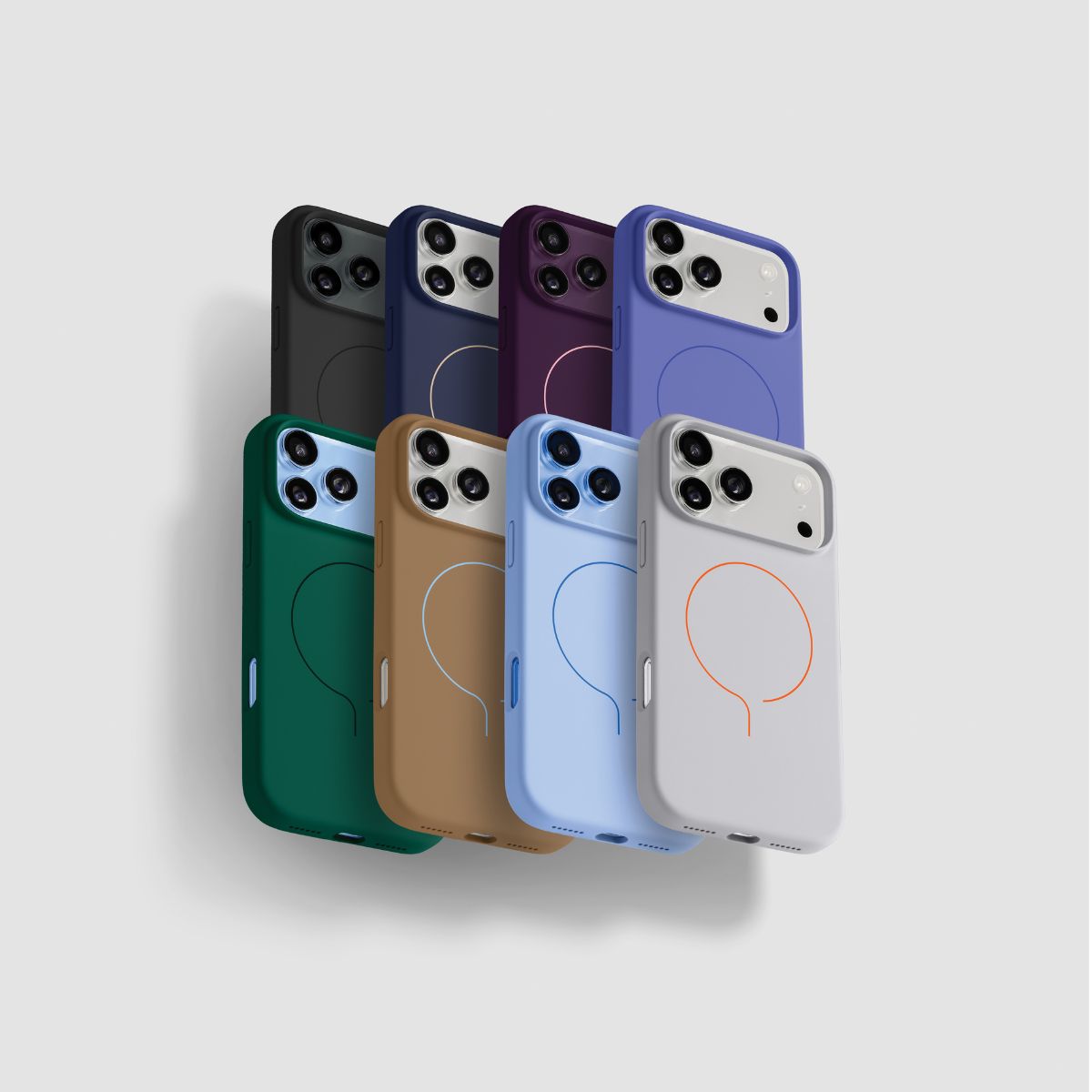 iPhone 18 Pro/17 Proケース HUEX SLIM コンクリートグレー