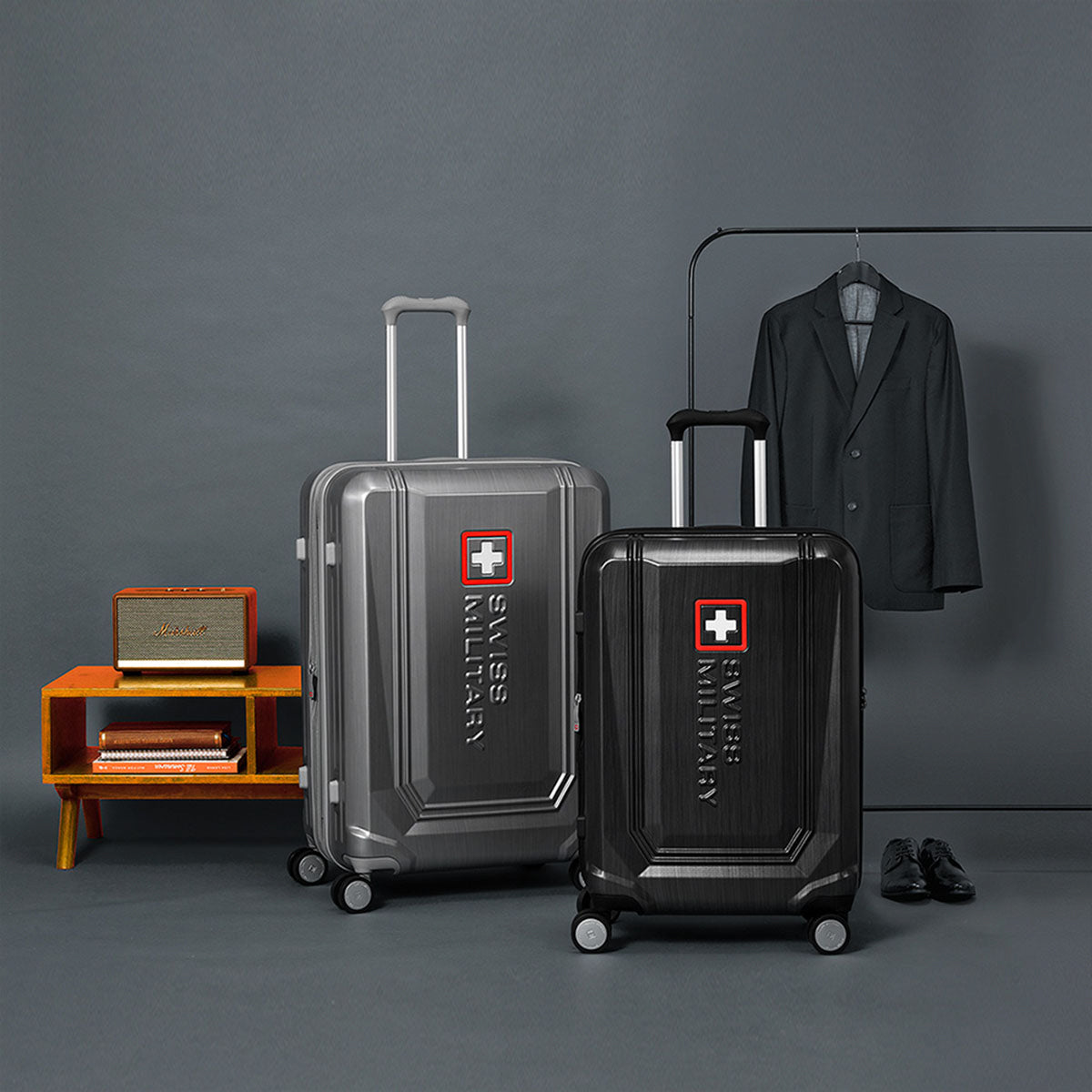 スーツケース 大型 Lサイズ 一週間以上 74cm BROQUEL(ブロッケル) メタリックシルバー