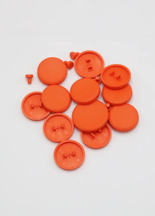 アーケードコントローラー SnackBox MICRO用パーツ 凹型キーキャップセット オレンジ