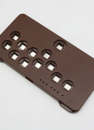 アーケードコントローラー SnackBox MICRO用パーツ 単色ケース チョコレートブラウン