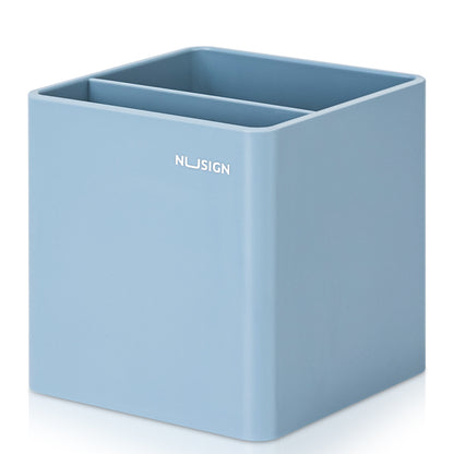 ペン立て 四角 シンプル ブルー