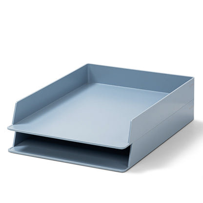 レタートレイ 2個セット ブルー