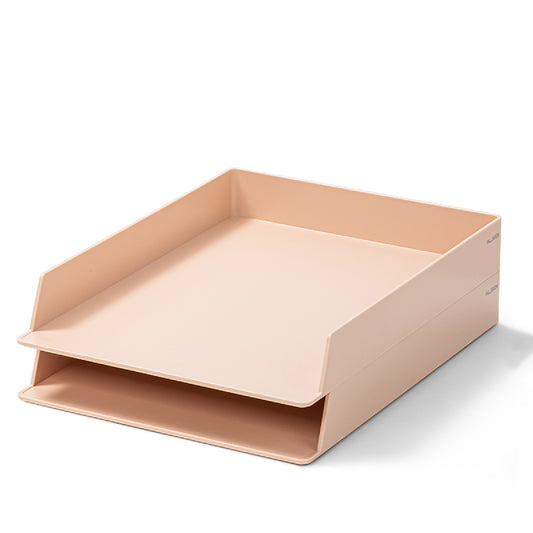 レタートレイ 2個セット ピンク
