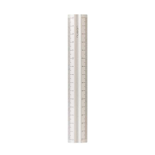 nusign　アルミ製定規 シルバー 15cm　全体正面