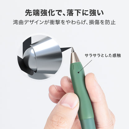 ゲルインクボールペン 快適グリップ付き バインダークリップ ネイビー