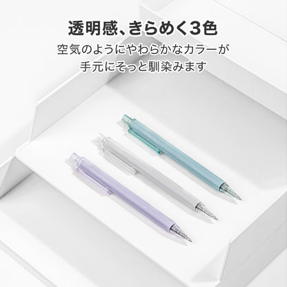 nusign　ゲルインクボールペン 三角ボディ 持ちやすい ホワイト　使用イメージ①