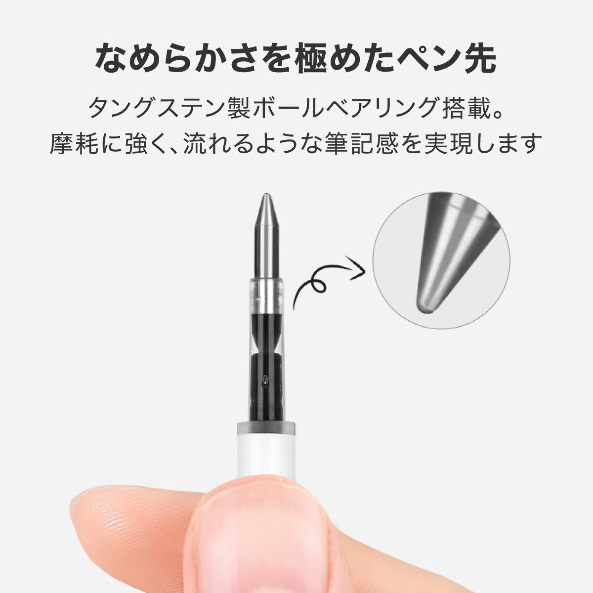替え芯（ノック式ペン専用）ゲルインクボールペンリフィル 0.5mm