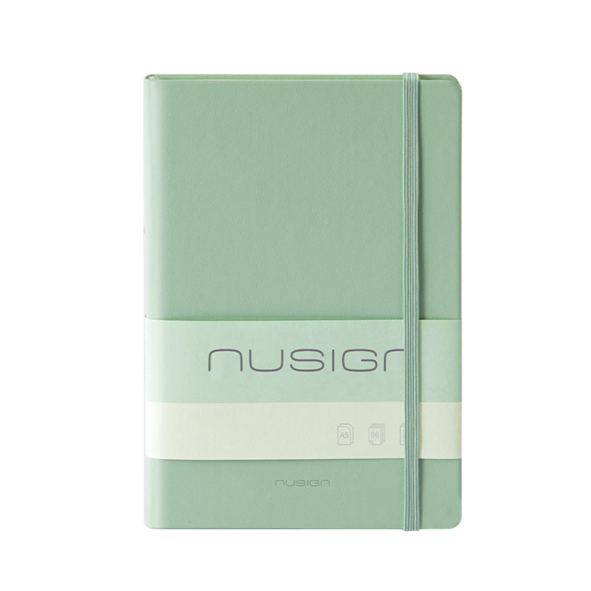 セミA5合皮カバーノートブック（96枚）グリーン