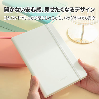 セミA5合皮カバーノートブック（96枚）グリーン