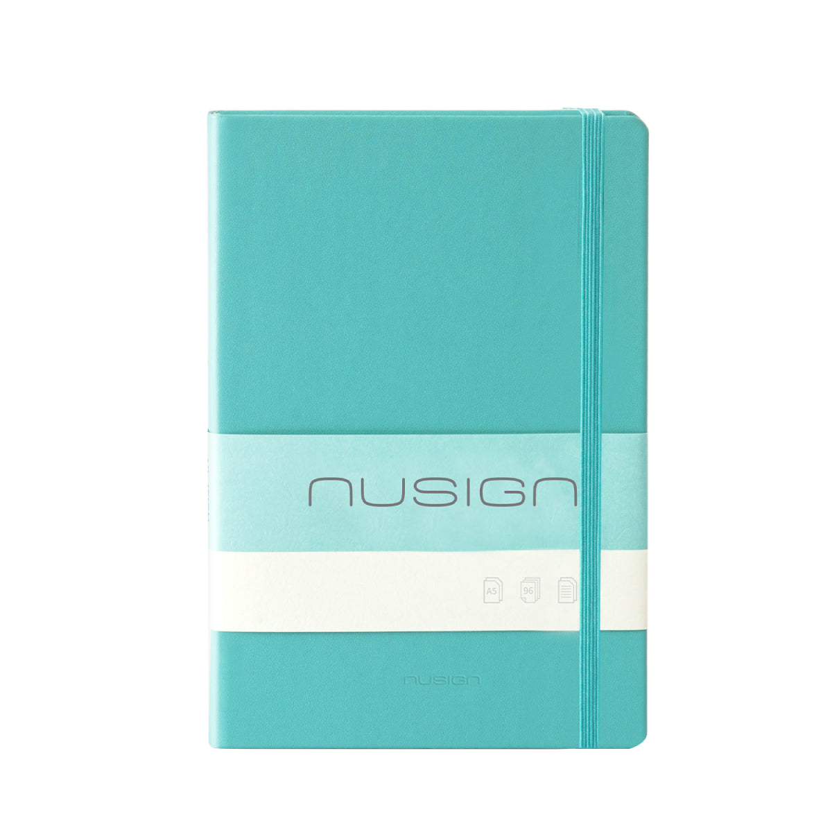 セミA5合皮カバーノートブック（96枚）ブルー