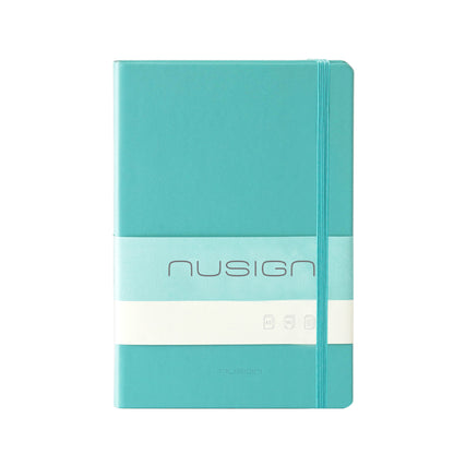 セミA5合皮カバーノートブック（96枚）ブルー