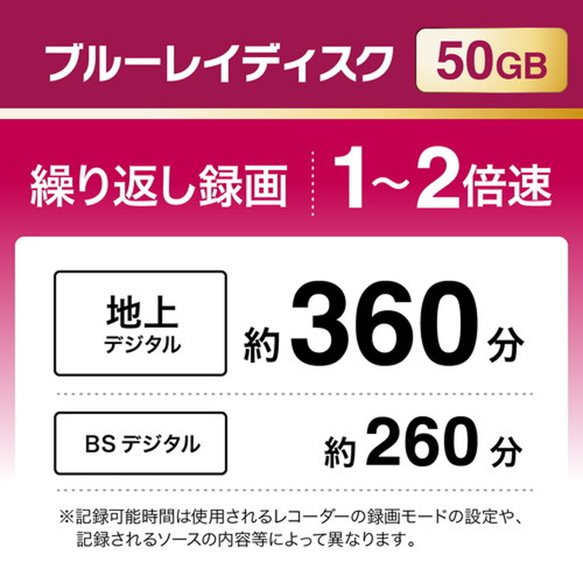 録画用BD-RE DL 50GB 10枚＋1枚 5mm厚スリムケース インデックスカード
