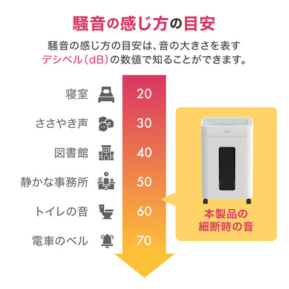 シュレッダー deli T058 A4サイズ 23L マイクロクロスカット 静音