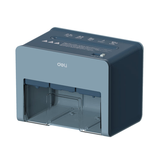 シュレッダー deli T925 ブルー A5サイズ 2.5L クロスカット 静音
