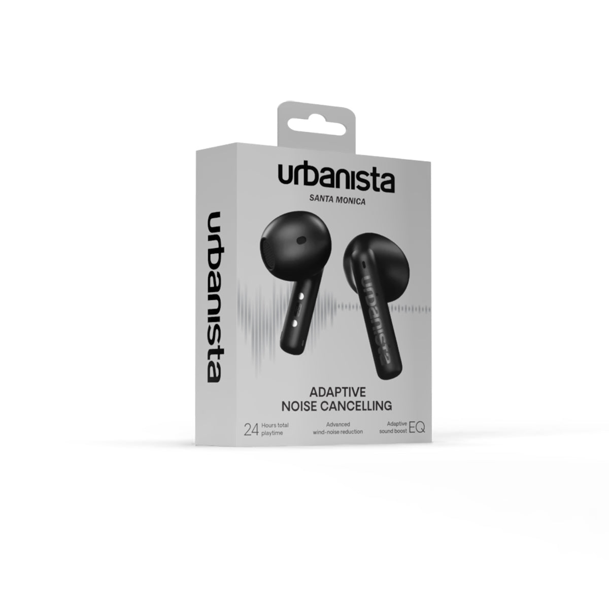ワイヤレスイヤホン SANTA MONICA True Wireless Earbuds Bluetooth 6.0 ミッドナイトブラック