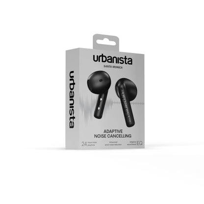 ワイヤレスイヤホン SANTA MONICA True Wireless Earbuds Bluetooth 6.0 ミッドナイトブラック